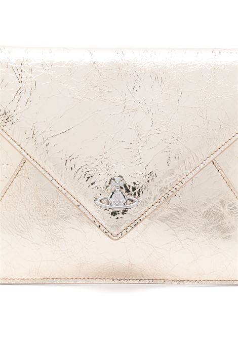 Borsa clutch Envelope in oro Vivienne Westwood - donna VIVIENNE WESTWOOD | 5B010002WL00A7R401